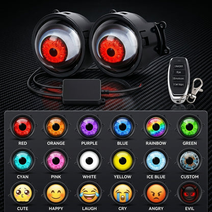 NeonAuto™ – RGB Demon Eyes LED do reflektorów