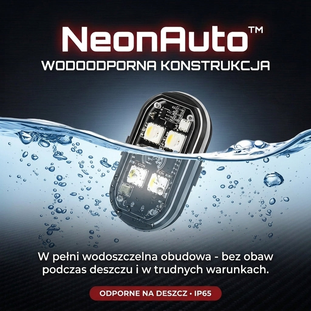 NeonAuto™ - RGB Stroboskopowe lampki LED z pilotem i USB